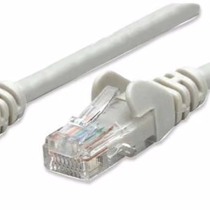 Intellinet võrgu patch-kaabel Cat5e 3m hall CCA U/UTP PVC RJ45 kullatud kontaktid konksuvaba kaitsega LifeTime garantii