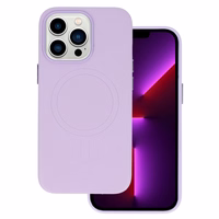 MagSafe Leather Ümbris Iphone 15 Plus Lilla