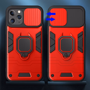 Чехол Ring Lens для Iphone 13 Pro Max красный