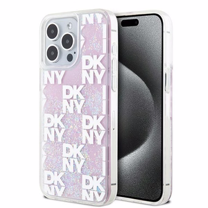 DKNY DKHCP15XLCPEPP iPhone 15 Pro Max6.7" roosa ümbris Liquid Glitter Multilogo