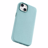 iCarer Litchi Premium nahkümbris iPhone 14 Magnetic Leather Case MagSafe rohelisega (WMI14220709-GN)