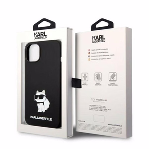 Karl Lagerfeld Silicone Choupette ümbris jaoks iPhone 14 Plus - must