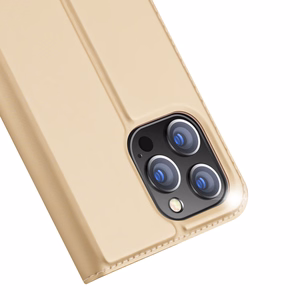 Dux Ducis Skin Pro Holster Flip Cover iPhone 14 Pro Max jaoks kuldne