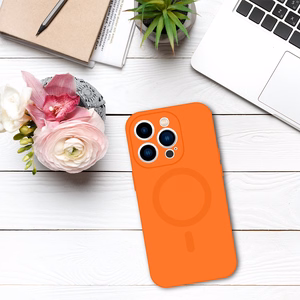 TEL PROTECT MagSilicone Ümbris jaoks Iphone 13 oranž