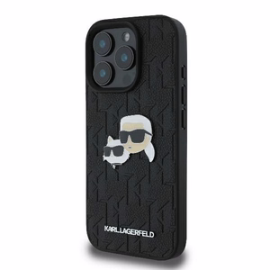 Karl Lagerfeld Monogram Karl & Choupette Head Pin iPhone 16 Pro Ümbris - must