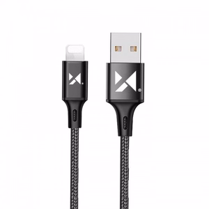 USB Cable Wozinsky "WUC-L2B" Black "Lightning" 200cm