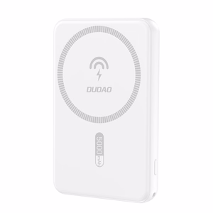 Dudao K14S USB-A / USB-C / MagSafe traadita energiapank 20W 5000mAh - valge