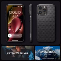 SPIGEN ümbris LIQUID AIR jaoks IPHONE 15 Pro matte must