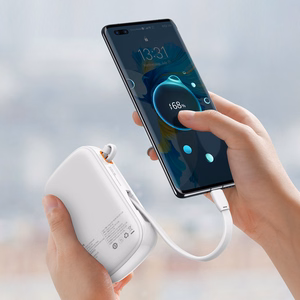 Baseus внешний аккумулятор 20000mAh Qpow Pro - USB + Type C - PD 22,5W с кабелем Type C (PPQD060302) белый