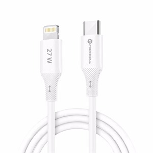 Кабель USB C - Lightning Forcell F-Energy PD 3A 27W Silicone 1 м C346 белый