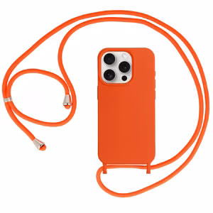 Strap Silicone Ümbris jaoks Iphone 15 Plus design 1 oranž