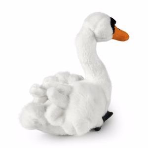 Rappa keskkonnahoidlik realistlik luige plüüslelu, 20 cm
