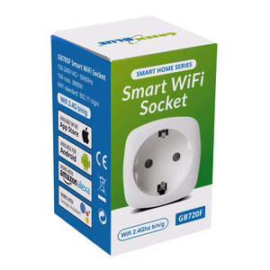 GreenBlue WiFi kaugjuhtimisega pistikupesa Android/iOS/Alexa/Google Home energiatarbimine taimer maks. 3680W tüüp F GB720 F
