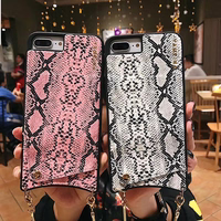 BAG - SNAKE Leather Ümbris - IPHONE XS MAX Roosa