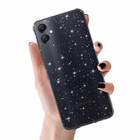 Crystal Glitter Ümbris jaoks Samsung Galaxy A05 Hõbedane