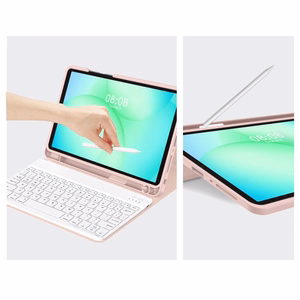 Tech-Protect SC Pen Case for Samsung Galaxy Tab A9+ / A11+ Plus 11.0 X210 / X215 / X216 / X230 / X235 / X236 - Pink