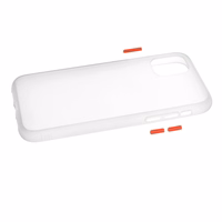 Vennus Color Button Bumper jaoks Samsung Galaxy A20S Läbipaistev