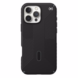 Speck Presidio2 Grip ClickLock & MagSafe ümbris seadmele iPhone 16 Pro Max, must / kiltkivihall / valge