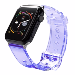 Silicone Strap Bracelet Bracelet Strap Light for Apple Watch 42 / 44 mm - Purple