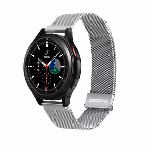 DUX DUCIS strap MILANESE stainless steel magnetic 20 mm silver