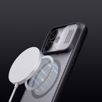 Nillkin CamShield Pro MagSafe Compatible Ümbris jaoks iPhone 17 - Läbipaistev Must