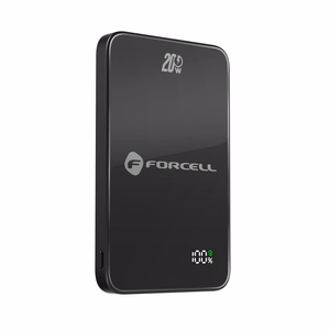 Powerbank compatible with MagSafe Forcell F-Energy SuperSlim F5K8 QC4.0 PD3.0 15W 5000 mAh must