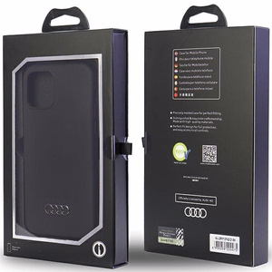 Audi Silicone Ümbris iPhone 12/12 Pro 6.1" must/must hardcase AU-LSRIP12P-Q3/D1-BK