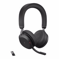 Jabra Evolve2 75 MS Stereo USB-A - wireless over-ear headphones, must