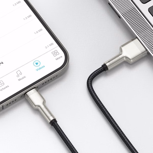 USB cable jaoks Lightning Baseus Cafule, 2.4A, 1m (must)