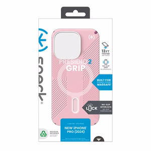 Speck Presidio2 Grip ClickLock & MagSafe ümbris seadmele iPhone 16 Pro, Wednesday Pink / Boysenberry Purple / valge
