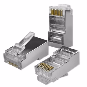 Qoltec 54556 RJ45 Modulaarne Pistik CAT6 FTP Kullatud Kontaktid 100 tk.