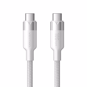Vention USB 3.2 5A 10 Gb/s 1 m valge USB-C-st USB-C-le kaabel