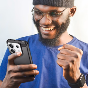 Carbon Ümbris jaoks Xiaomi Redmi Note 13 Pro - must