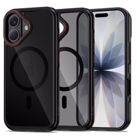 Tech-Protect MagHybrid MagSafe Ümbris jaoks iPhone 17 - Must and Punane