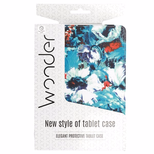 Wonder Canvas Tablet Ümbris 13 inches valge poppies