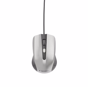 Gembird USB optiline hiir must/hõbedane