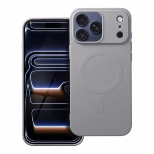 SILICONE MAG COVER (big hole) Ümbris compatible with MagSafe jaoks IPHONE 17 Pro Max titanium