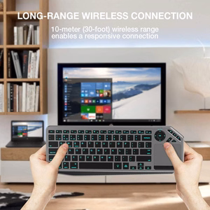 Techly ICTB9801TB klaviatuur RF juhtmevaba + Bluetooth QWERTY US English must