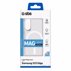SBS Light Mag Ümbris jaoks Samsung Galaxy S25 Edge - Läbipaistev