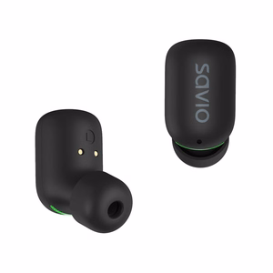 Savio TWS-09 IPX5 juhtmevabad in-ear kõrvaklapid muusikaks Bluetooth mustad