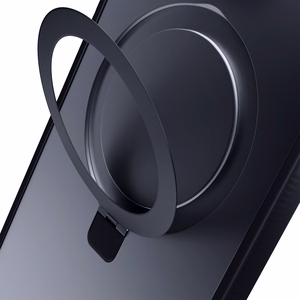 3mk Smoke Ümbris Mag&Stand jaoks Apple iPhone 16 pro max - must