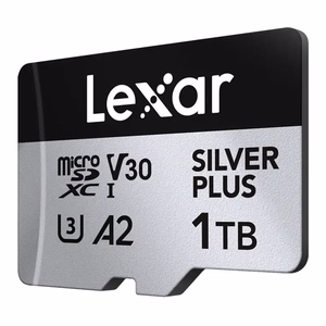 Карта памяти Lexar High-Performance Silver Plus microSDXC 1 ТБ + адаптер