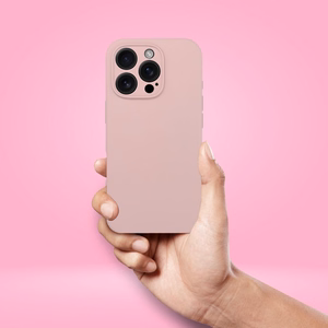 Ümbris SILICONE 2mm jaoks IPHONE 17 Pro compatible koos MagSafe sand roosa