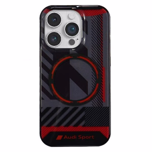 Audi IML Sport MagSafe Ümbris iPhone 14 Pro Max 6.7" must/must hardcase AU-IMLMIP14PM-RSQ/D2-BK