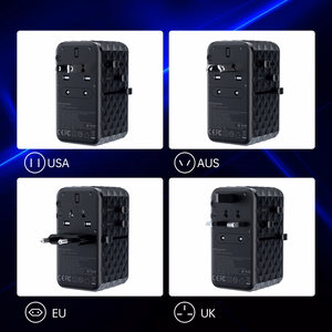 Choetech PD6028 EU / US / AUS / UK travel adapter 2x USB-C 2x USB-A 100W - must