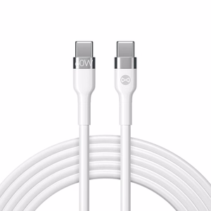 Forever Paindlik kaabel USB-C - USB-C 2,0 m 60W valge