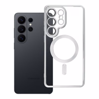 ELECTRO MAG COVER case compatible with MagSafe jaoks SAMSUNG S26 Ultra hõbedane