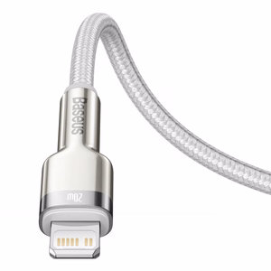 USB-C kaabel jaoks Lightning Baseus Cafule, PD, 20W, 1m (valge)