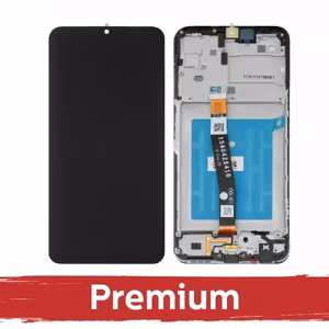 LCD ekraan, ühilduv Samsung A226 A22 5G mudeliga, must, koos raamiga, OEM