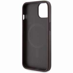 Guess GUHMP14SP4RPSW iPhone 14 6.1" brown/brown hardcase 4G Printed Stripes MagSafe